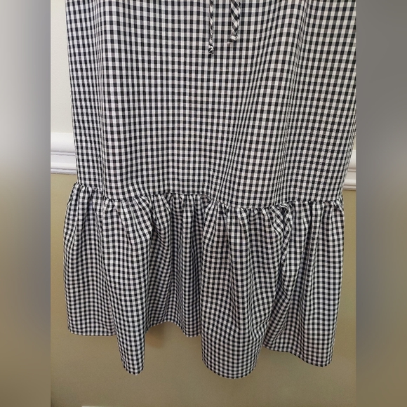 WAYF Ginhgam Print Midi Dress Medium EUC - Picture 4 of 6